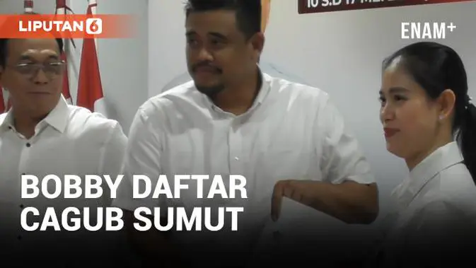 VIDEO: Bobby Nasution resmi menjadi kader Gerindra dan mendaftar sebagai Cagub asal Sumut